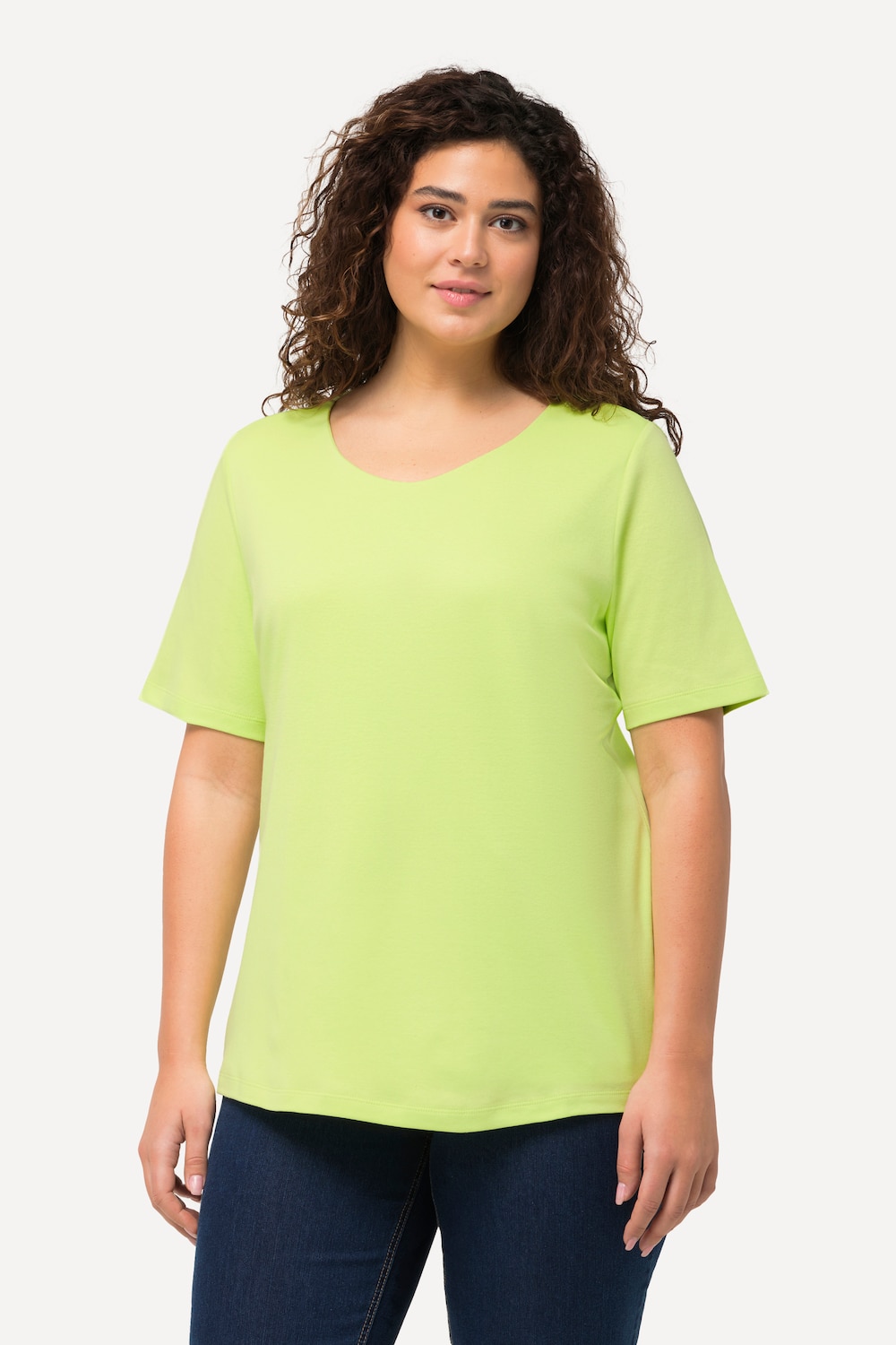 Große Größen Shirt, Damen, grün, Größe: 54/56, Baumwolle, Ulla Popken