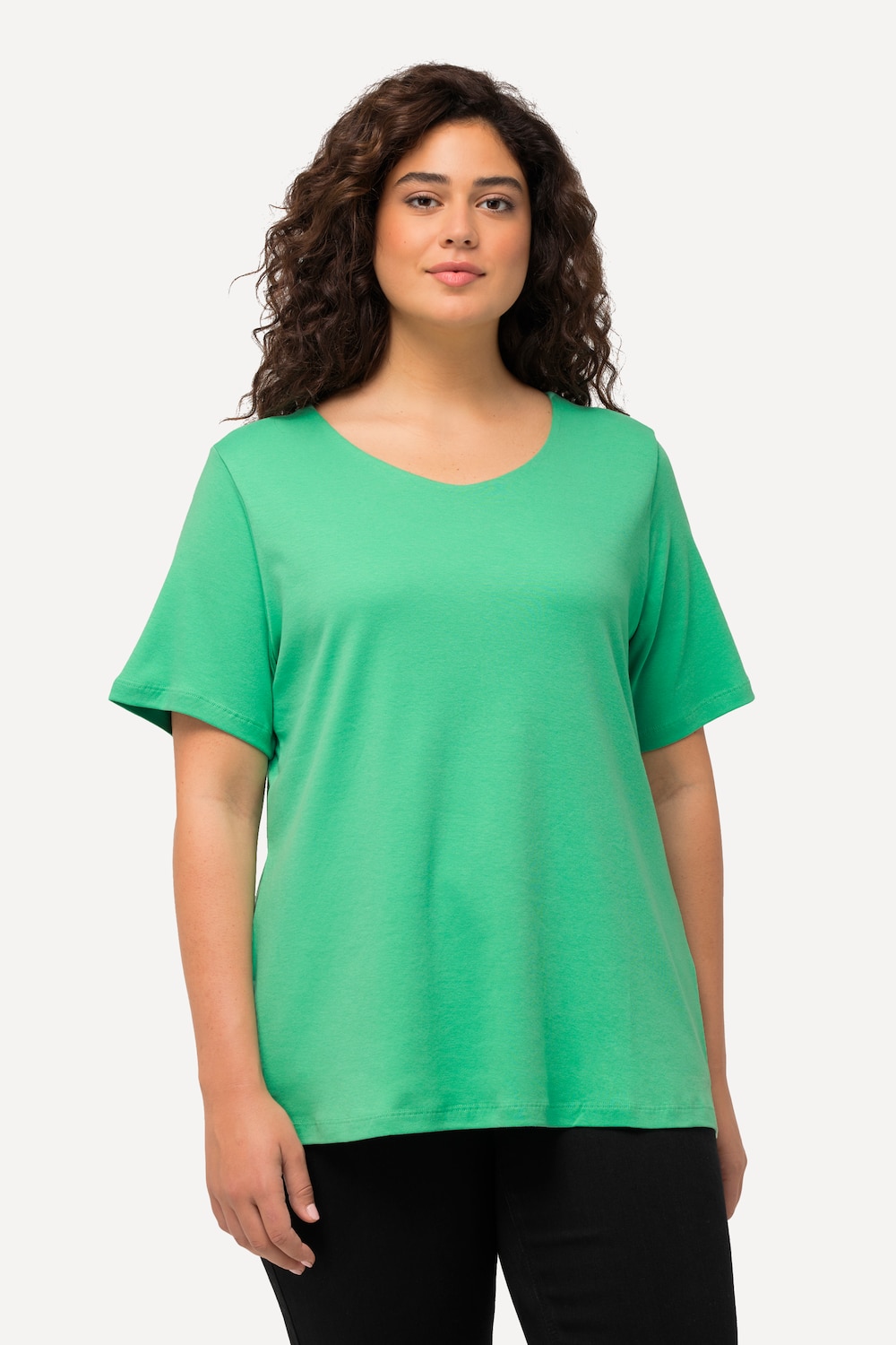 Große Größen Shirt, Damen, türkis, Größe: 46/48, Baumwolle, Ulla Popken