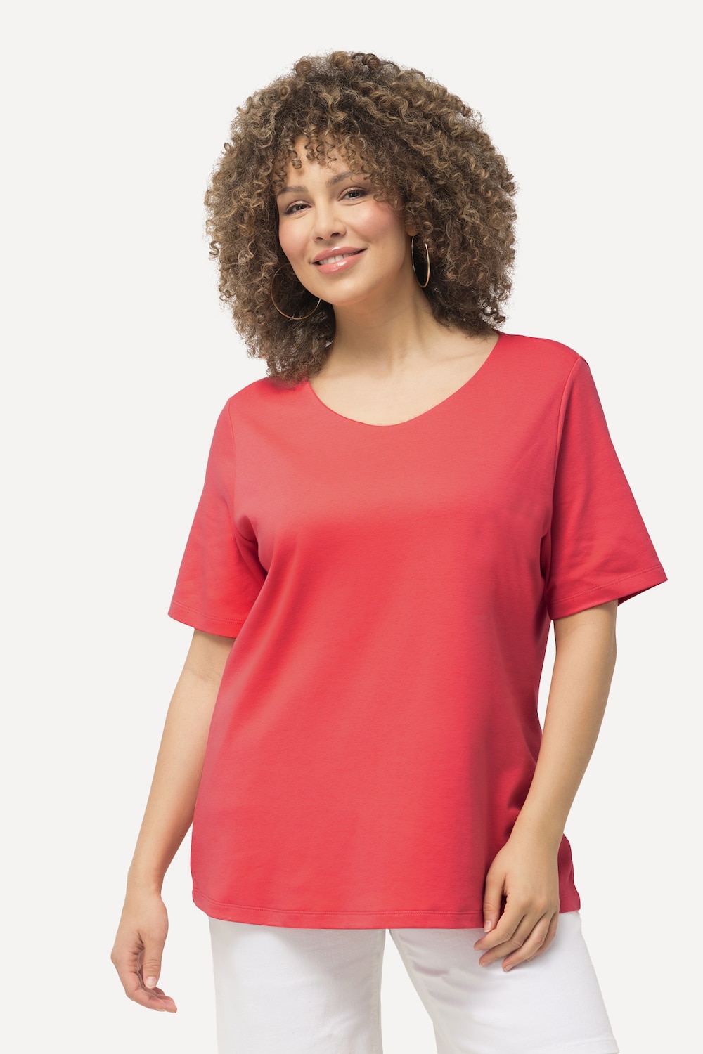 Große Größen Shirt, Damen, rot, Größe: 62/64, Baumwolle, Ulla Popken