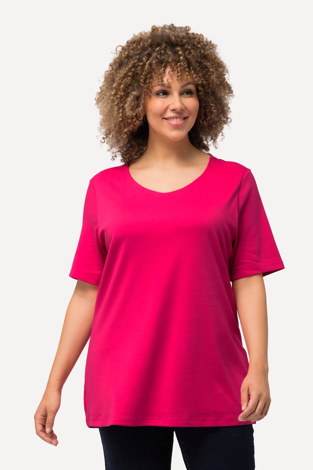 Große Größen Shirt, Damen, rosa, Größe: 54/56, Baumwolle, Ulla Popken