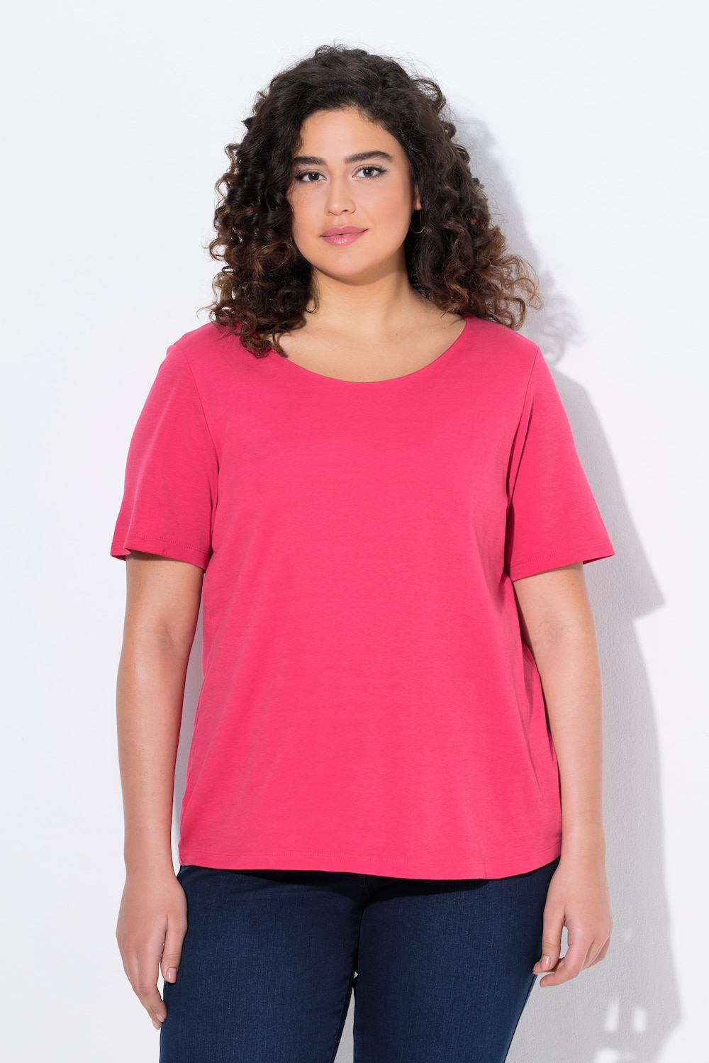 Große Größen Shirt, Damen, rosa, Größe: 54/56, Baumwolle, Ulla Popken