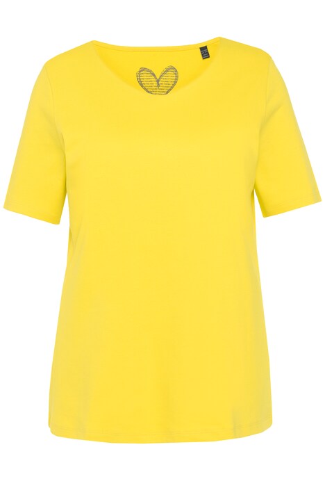 Tričko, dvouvrstvé, Slim, kulatý výstřih, dlouhé rukávy