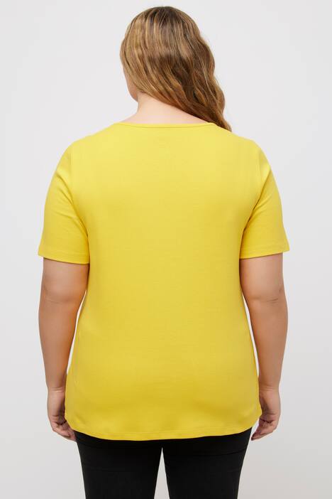 Shirt, doppellagige Vorderseite, Slim, Rundhals, Halbarm