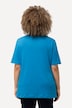 T-shirt, dubbelgelaagde voorkant, slim, ronde hals, korte mouwen