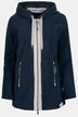 Long-Fleecejacke, Kapuze, Langarm, seitliche Saum Zipper