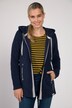 Long-Fleecejacke, Kapuze, Langarm, seitliche Saum Zipper