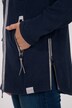Long-Fleecejacke, Kapuze, Langarm, seitliche Saum Zipper
