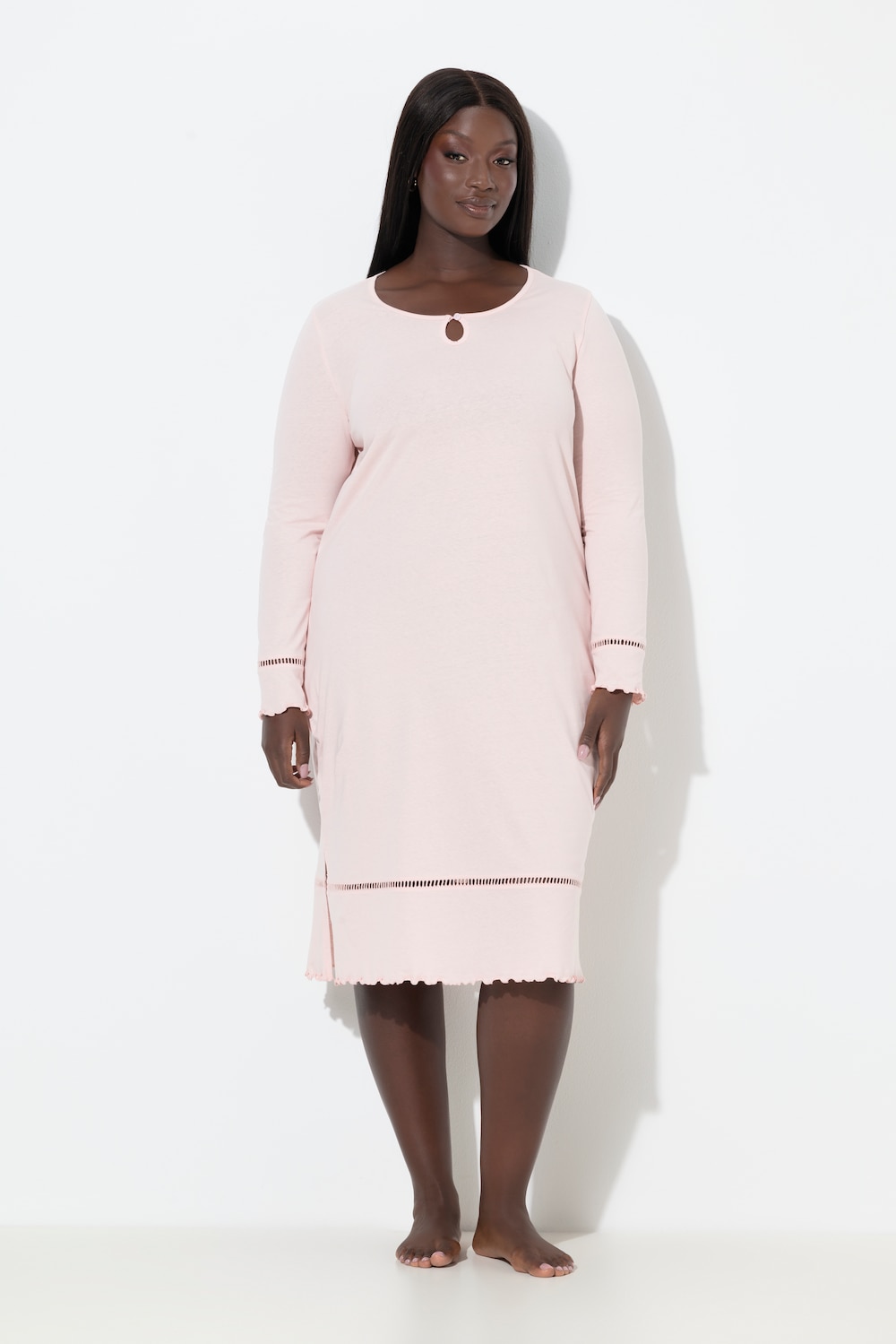 Große Größen Nachthemd, Damen, orange, Größe: 66/68, Baumwolle, Ulla Popken