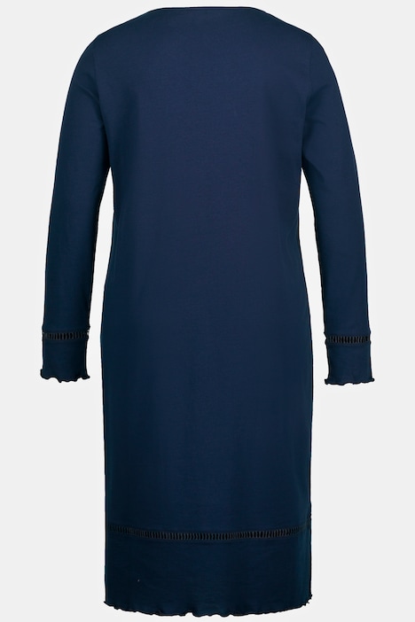 Camicia Da Notte Lunga Calida Shell Nights - Senza Maniche, Morbida, 95 Cm, Donna