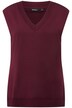Svetr bez rukávů, hluboký výstřih do V, postranní rozparky, bez rukávů