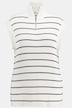 Pullunder, Streifen, Stehkragen, ärmellos, Biobaumwolle