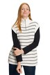 Svetr bez rukávů, pruhy, stojáček, biobavlna