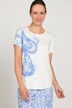 T-Shirt, Paisleymotiv, Oversized, Rundhals, Halbarm