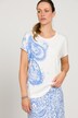 T-Shirt, Paisleymotiv, Oversized, Rundhals, Halbarm