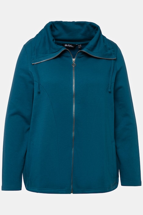 Essential Draped Collar Sweatshirt | Sweatshirt Jackets | Sweatshirts