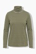 shirt, geribd, slim, colkraag, lange mouwen, biologisch katoen
