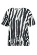 Tričko, oversize, zebra potisk, kulatý výstřih, krátké rukávy