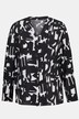 Bluse, grafischer Druck, Hemdkragen, Langarm