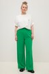 Spodnie, wysoki stan, szeroka nogawka, częściowo elastyczny pas