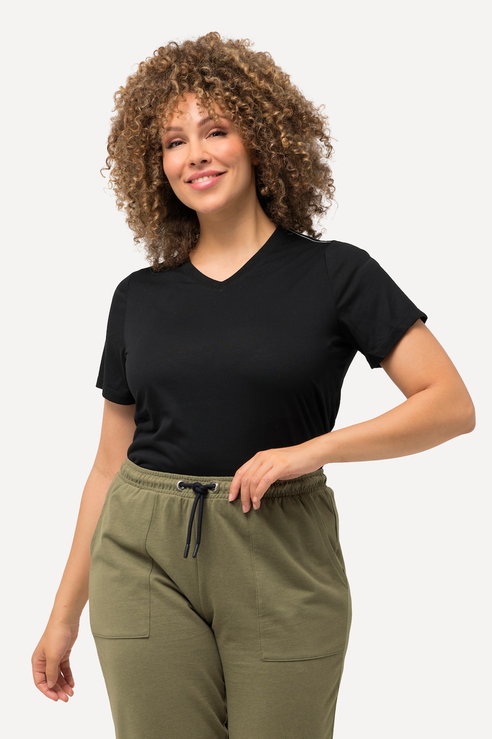 Große Größen Funktionsshirt, Damen, schwarz, Größe: 58/60, Polyester/Viskose, Ulla Popken