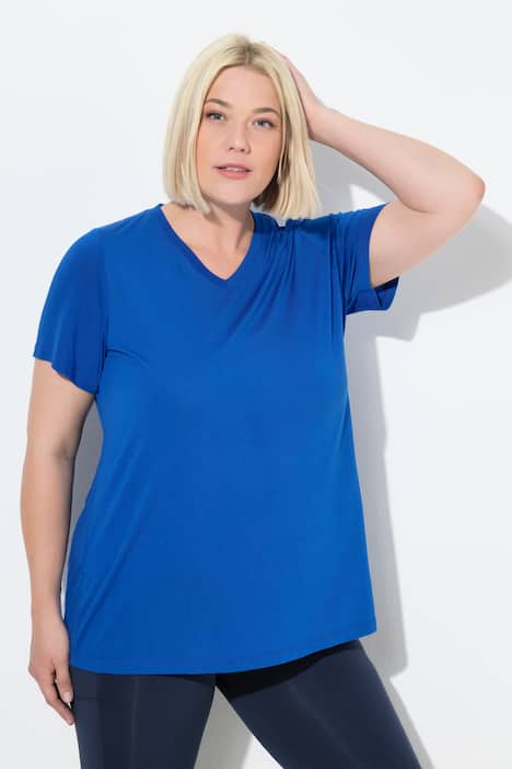 Functioneel shirt, antibacterieel, V-hals, korte mouw