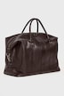 Sac Weekender#, en cuir d'agneau nappa