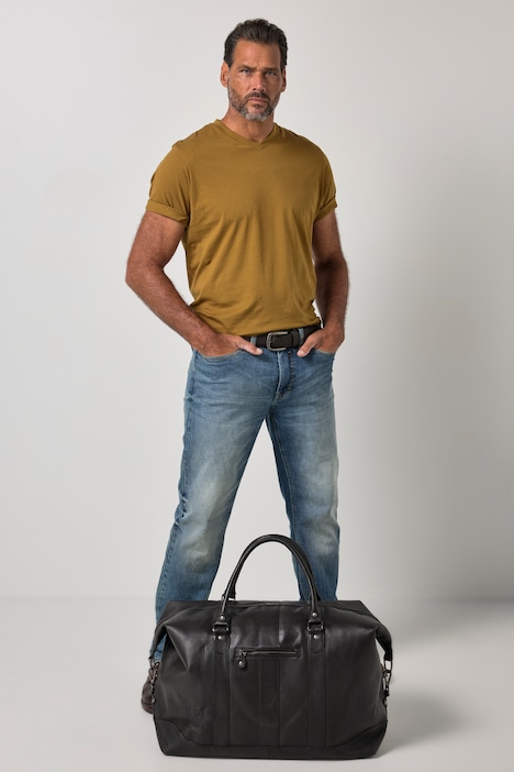 Weekender, torba skórzana, skóra jagnięca nappa, podróżna