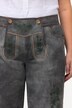 Trachten-Lederhose, Veloursleder, Stickerei