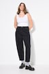 Ballonjeans, wijd model, stretchy denim, 5-pocket, elastische tailleband