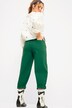 Ballonjeans, wijd model, stretchy denim, 5-pocket, elastische tailleband