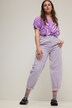 Ballonjeans, wijd model, stretchy denim, 5-pocket, elastische tailleband