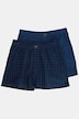 Boxers en lot de 2, jersey à carreaux - jusqu'à la taille 18