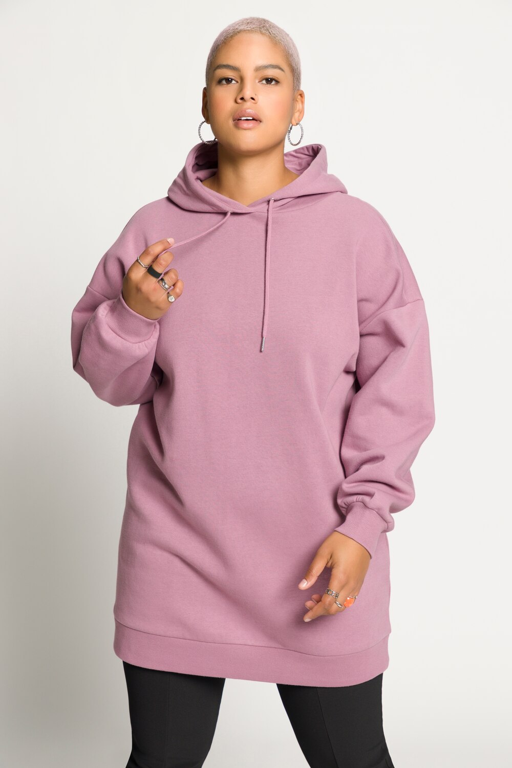 Grote Maten hoodie, Dames, roze, Maat: 46/48, Katoen/Polyester, Studio Untold