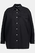 Jeanshemd, oversized, Hemdkragen, Langarm