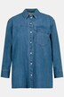 Jeanshemd, oversized, Hemdkragen, Langarm