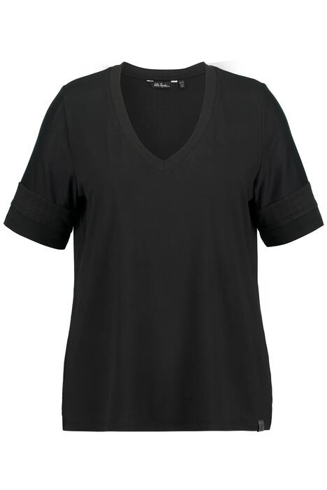 Funkční tričko, pepito, výstřih do V, krátké rukávy, recyklované