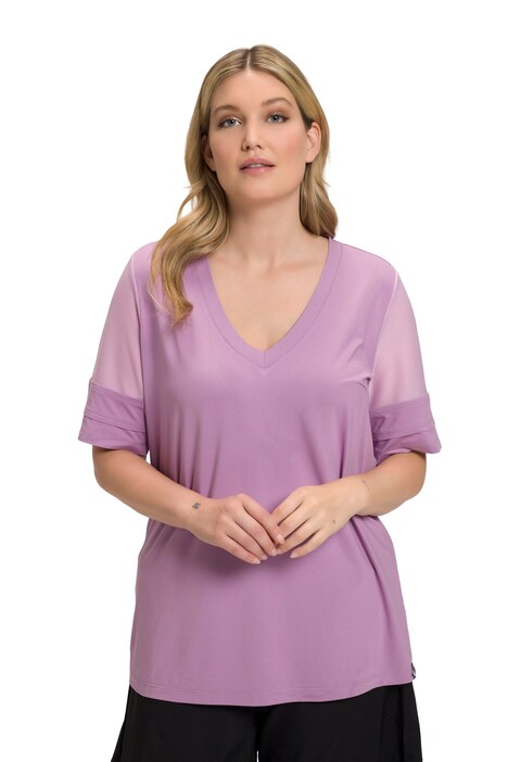 Funkční tričko, pepito, výstřih do V, krátké rukávy, recyklované