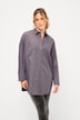 Hemdbluse, oversized, Hemdkragen, Langarm