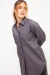 Hemdbluse, oversized, Hemdkragen, Langarm