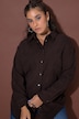 Corduroy overhemd, oversized, overhemdkraag, lange mouw