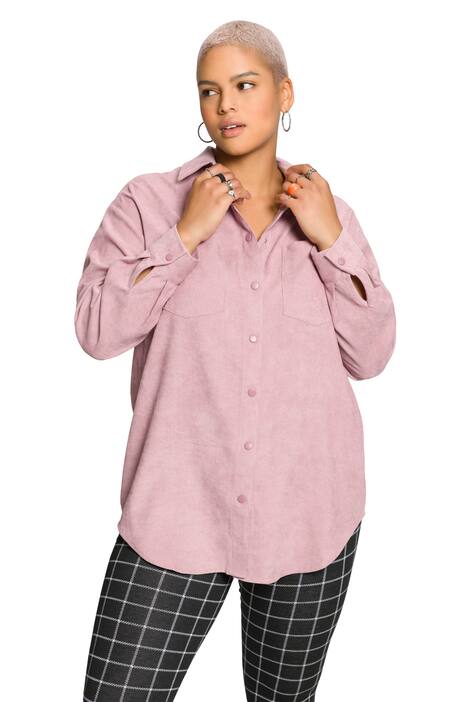 Manšestrová košile, oversize, límeček, dlouhé rukávy