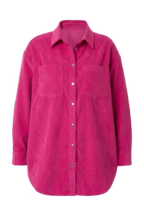 Manšestrová košile, oversize, límeček, dlouhé rukávy