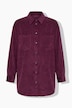 Cord-Hemd, Stretch, oversized, Hemdkragen, Langarm