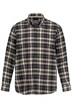 STHUGE kostkovaná košile, flanel, dlouhé rukávy, Comfort střih, límeček s knoflíky, do 8XL