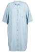 Džínové košilové šaty, oversize