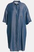 Jeans Hemdkleid, Hemdkragen, Halbarm, Knopfleiste