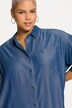 Jeans Hemdkleid, Hemdkragen, Halbarm, Knopfleiste