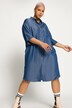 Jeans Hemdkleid, Hemdkragen, Halbarm, Knopfleiste