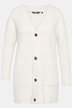 Strickjacke, V-Ausschnitt, Knöpfe, weicher Feinstrick