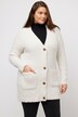 Strickjacke, V-Ausschnitt, Knöpfe, weicher Feinstrick